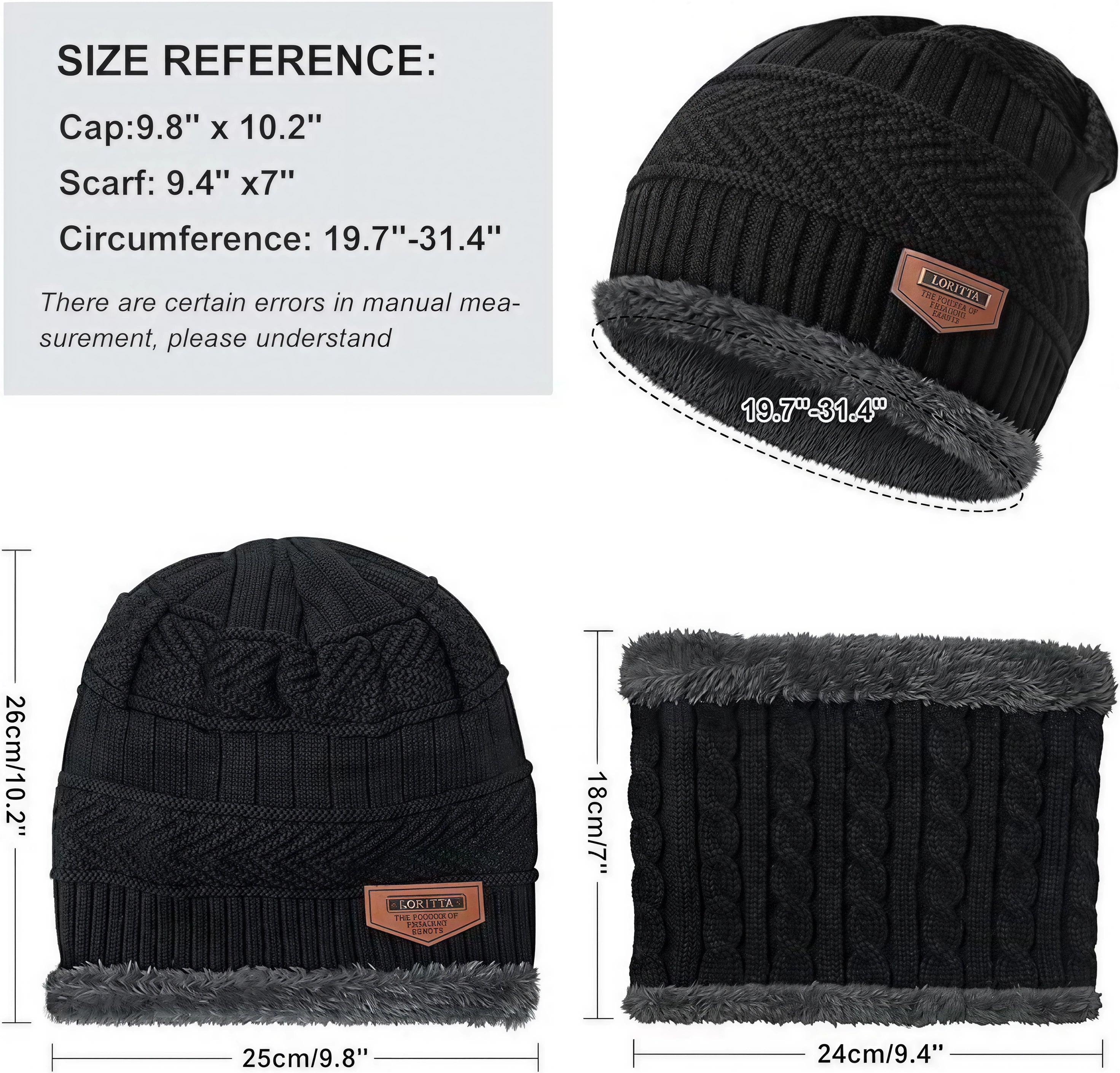 🧣 Premium Winter Warmth Set – Knitted Beanie, Fleece Neck Warmer & Thermal Gloves | Ultimate Cold Protection