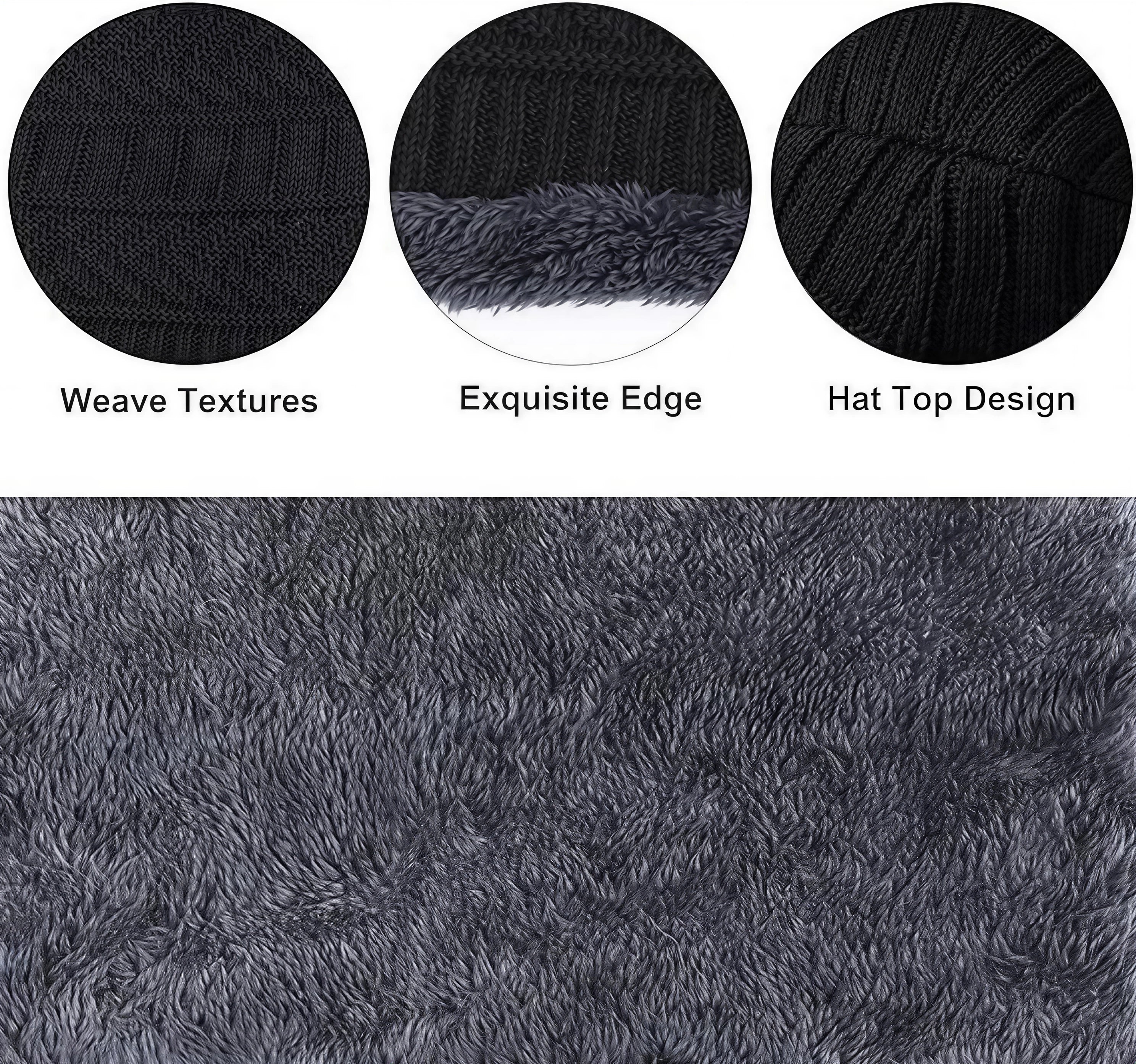 🧣 Premium Winter Warmth Set – Knitted Beanie, Fleece Neck Warmer & Thermal Gloves | Ultimate Cold Protection
