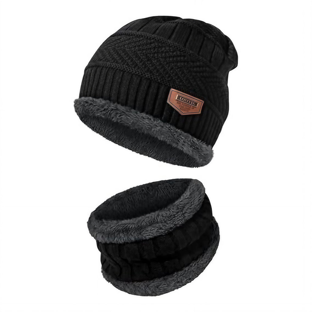 🧣 Premium Winter Warmth Set – Knitted Beanie, Fleece Neck Warmer & Thermal Gloves | Ultimate Cold Protection