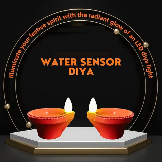 LED Light Water Sensor Diyas Pack Of 24