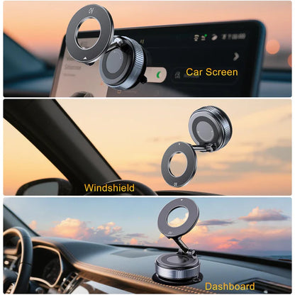 Vacuum Magnetic Suction Cup Phone Mount with 360 Degree Rotation