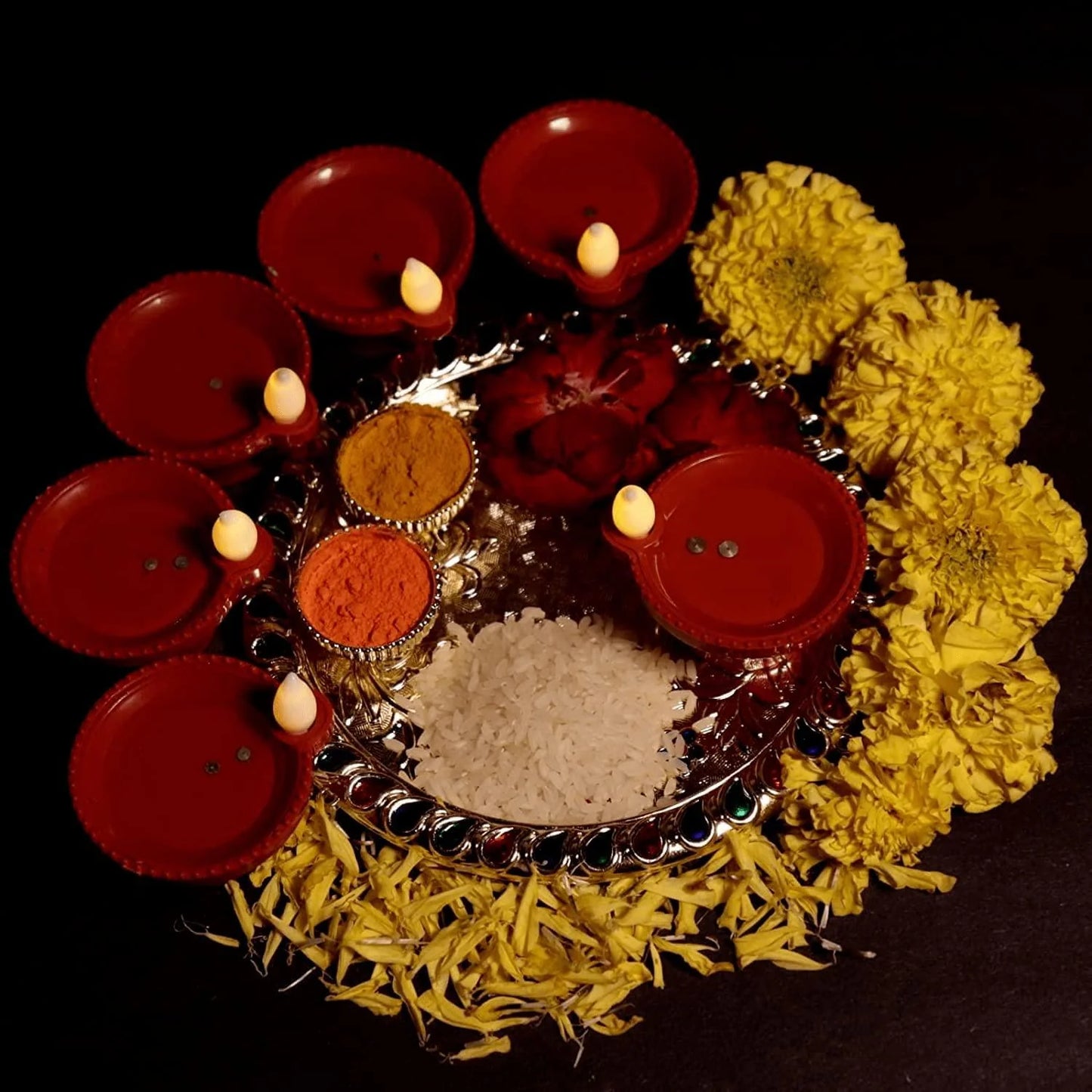 LED Light Water Sensor Diyas Pack Of 24