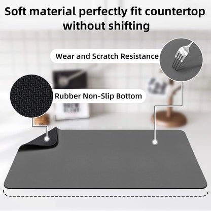 Drying mat for Kitchen, Water Absorbent Mat (PACK OF 2)
