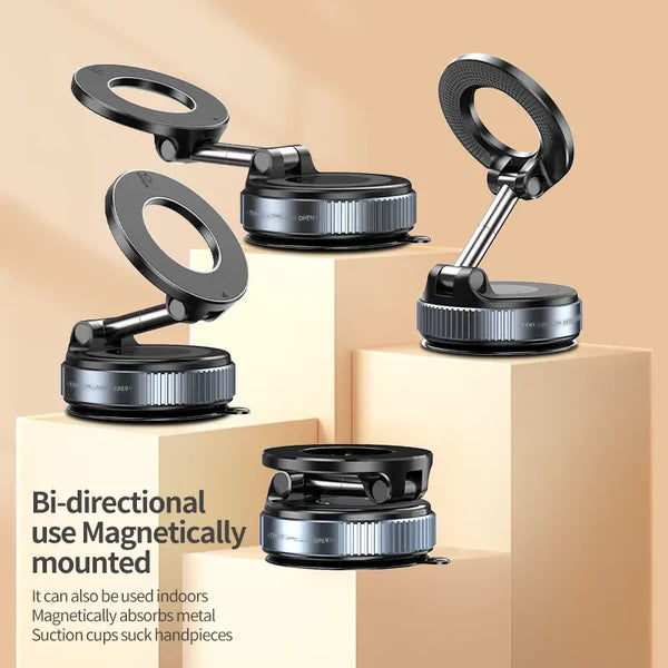 Vacuum Magnetic Suction Cup Phone Mount with 360 Degree Rotation