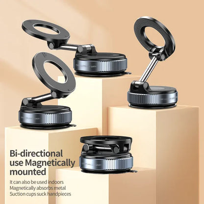 Vacuum Magnetic Suction Cup Phone Mount with 360 Degree Rotation