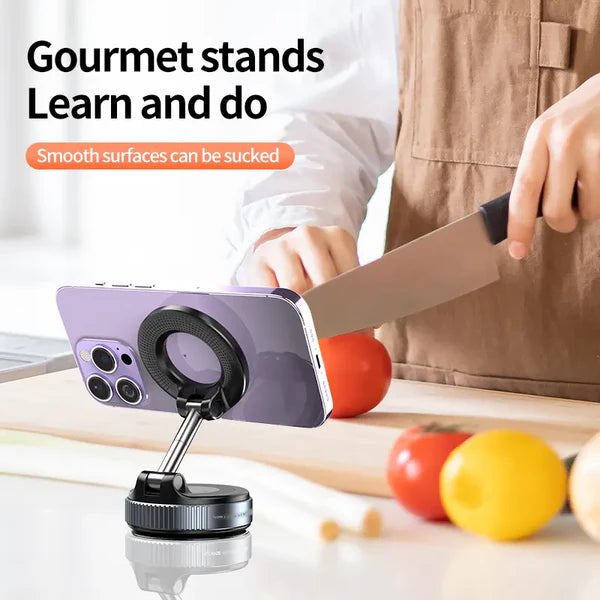 Vacuum Magnetic Suction Cup Phone Mount with 360 Degree Rotation