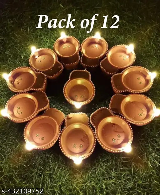 LED Light Water Sensor Diyas Pack Of 24